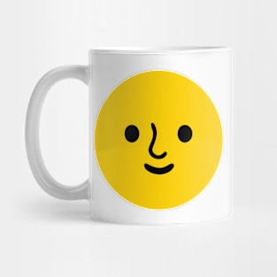 Happy Moon Face Emoticon Mug